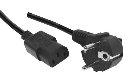 AC Power cord 2 P + GND Black- 0.60 m