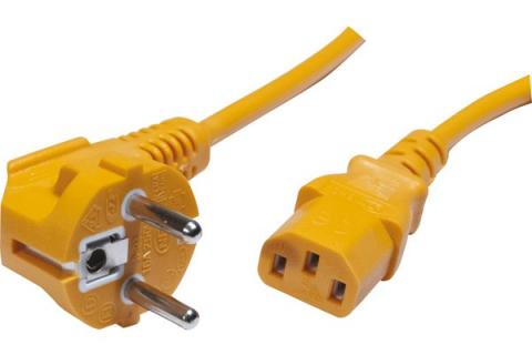 PC Power cord CEE7 to C13 Orange- 0.60 m