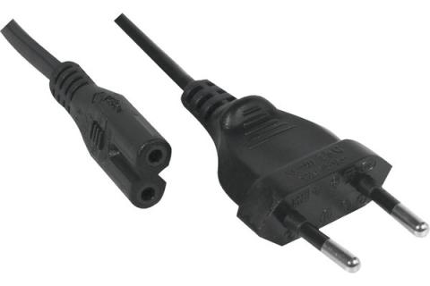 AC Power cord 2P Black- 3 m