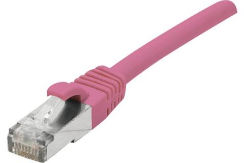 Cat6A RJ45 Patch cable F/UTP LSZH snagless pink - 2 m