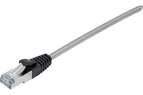 Armored anti rodent Cat6A Patch cable U/FTP - 1m