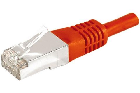 DEXLAN Cat6A RJ45 Patch cable F/UTP red - 1 m