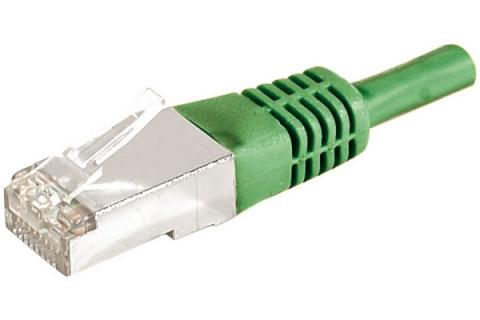 DEXLAN Cat6A RJ45 Patch cable F/UTP green - 10 m