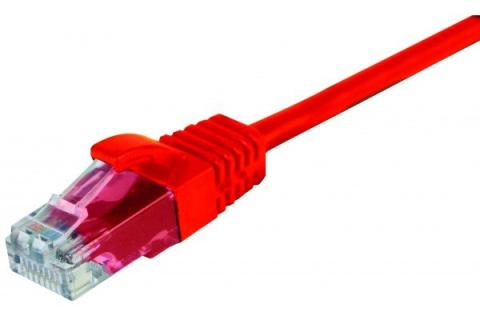 Cat5e RJ45 Patch cable U/UTP snagless red - 10 m