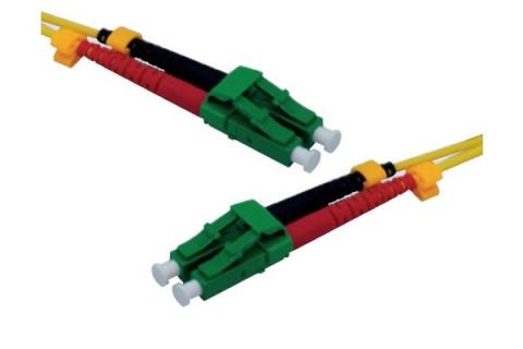 LC-APC/LC-APC duplex 2.0 mm single OS2 9/125 Fiber patch cable yellow - 1 m