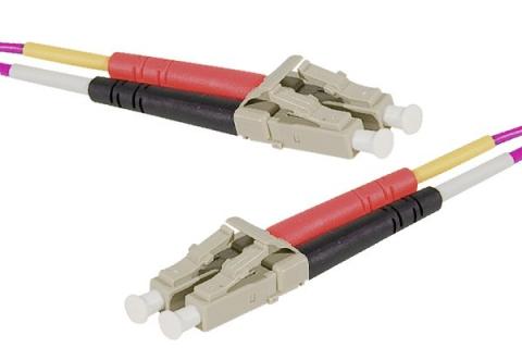 LC-UPC/LC-UPC duplex multimode OM4 50/125 Fiber patch cable erika - 15 m