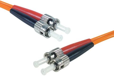 ST-UPC/ST-UPC duplex HD multi OM1 62,5/125 Fiber patch cable orange - 1 m