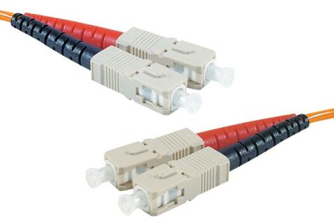 SC-UPC/SC-UPC duplex HD multi OM2 50/125 Fiber patch cable orange - 10 m