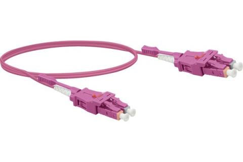LC-UPC/LC-UPC duplex 2.0 mm single OS2 9/125 Fiber patch cable yellow - 1 m