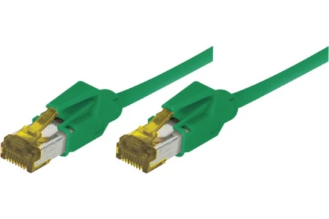 RJ45 Patch on Cat7 cable S/FTP LSZH snagless green - 15 m