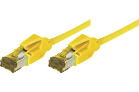 RJ45 Patch on Cat7 cable S/FTP LSZH snagless yellow - 15 m
