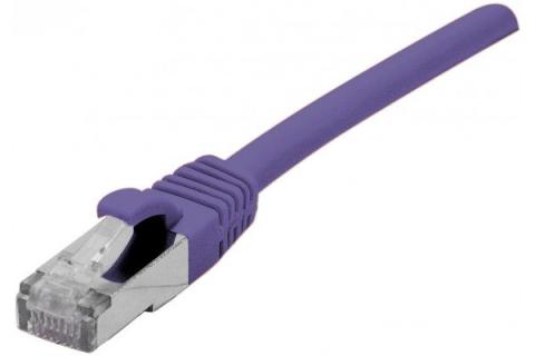 Cat6A RJ45 Patch cable F/UTP LSZH snagless purple - 1 m