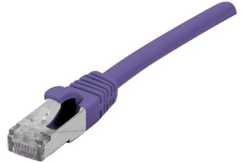 DEXLAN Cat6A RJ45 Patch cable S/FTP LSZH snagless purple - 1,5 m