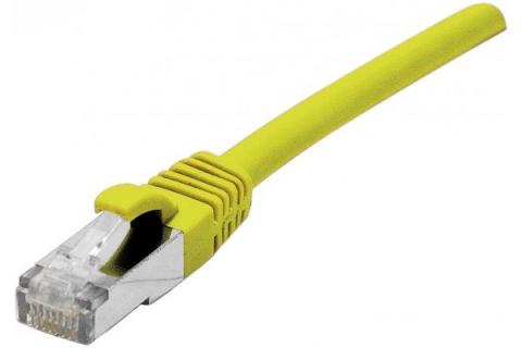 DEXLANRJ45 Patch on Cat7 cable S/FTP LSZH snagless yellow - 0,5 m