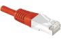 Cat6 RJ45 Patch cable S/FTP red - 0,5 m