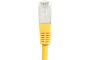 DEXLAN Cat6A RJ45 Patch cable S/FTP yellow - 0,5 m