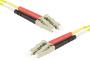 LC-UPC/LC-UPC duplex singlemode OS2 9/125 Fiber patch cable yellow - 15 m