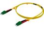 LC-APC/LC-APC duplex 2.0 mm single OS2 9/125 Fiber patch cable yellow - 10 m