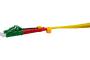 LC-APC/LC-APC duplex 2.0 mm single OS2 9/125 Fiber patch cable yellow - 2 m