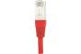 Cat5e RJ45 Patch cable F/UTP red - 0,15 m